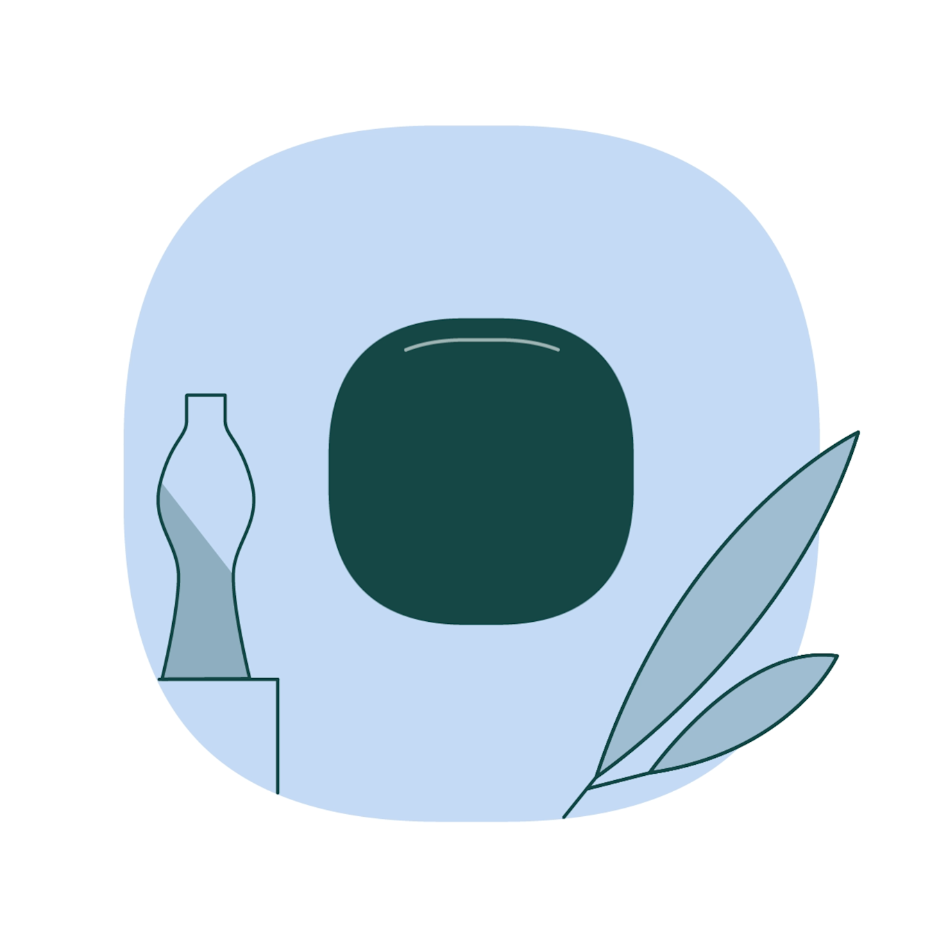illustration of an ecobee thermostat