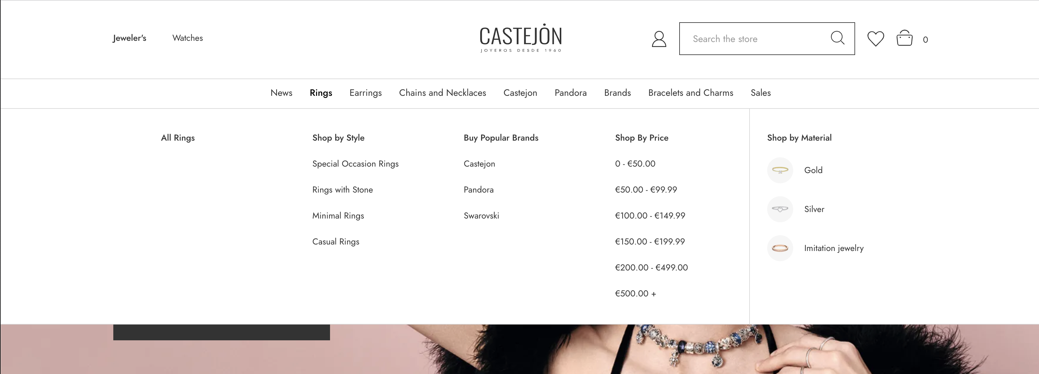 Castejon menu