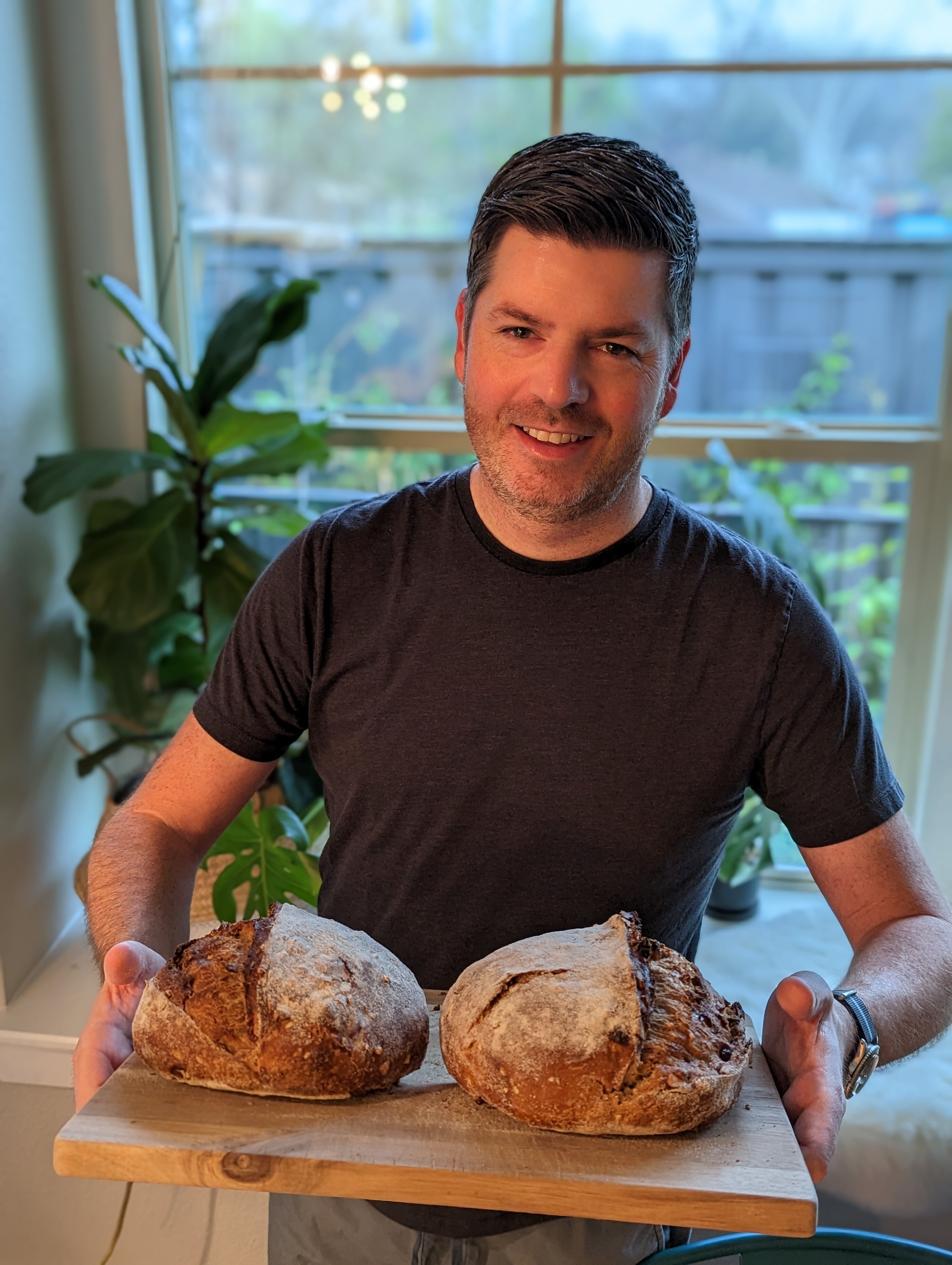 Philip baking bread