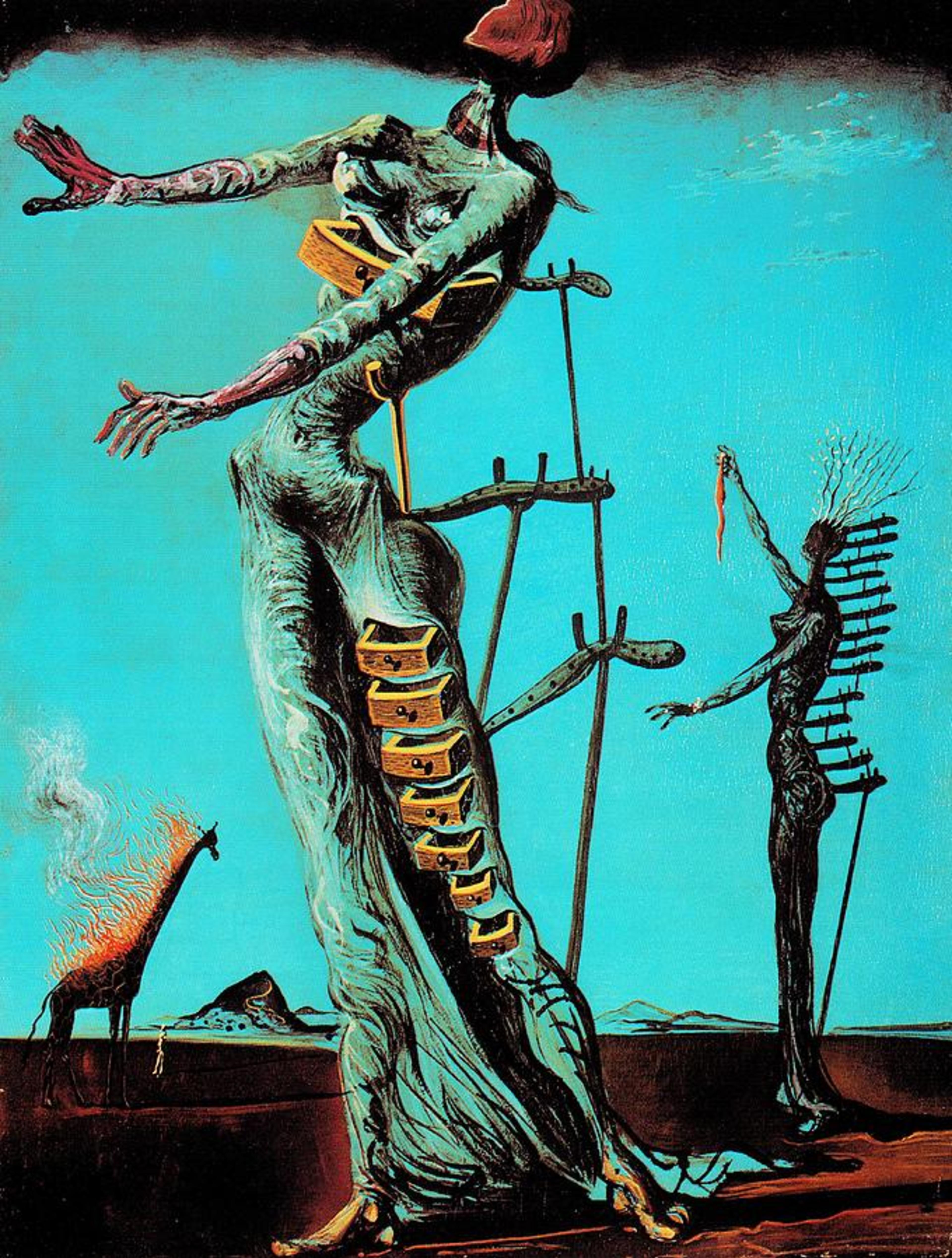 The Burning Giraffe | Salvador Dali