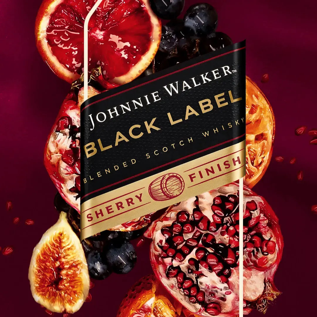 Johnnie Walker Black Label Sherry Finish whisky escocés de mezcla 70cl