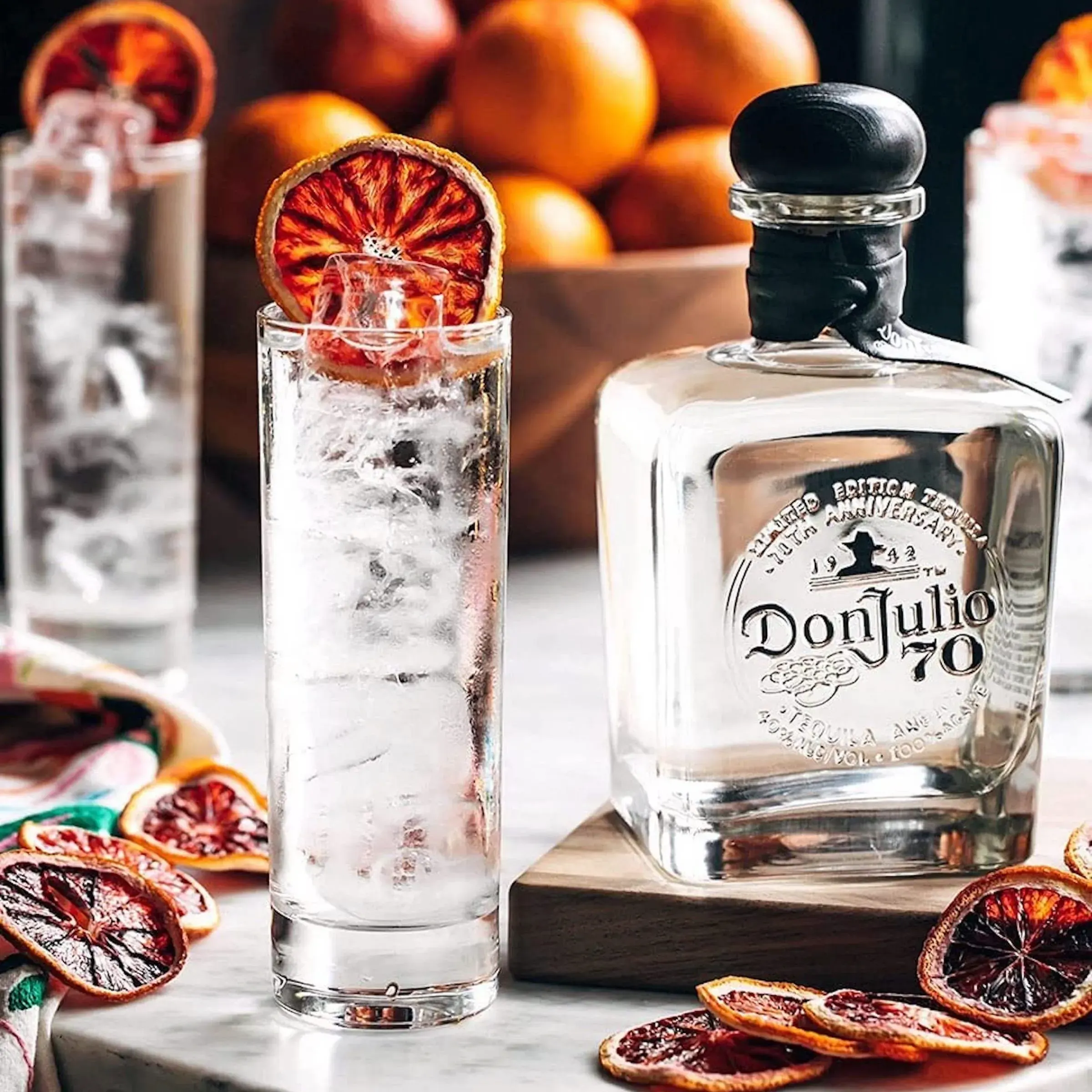 Coctel tequila don julio 70 y soda