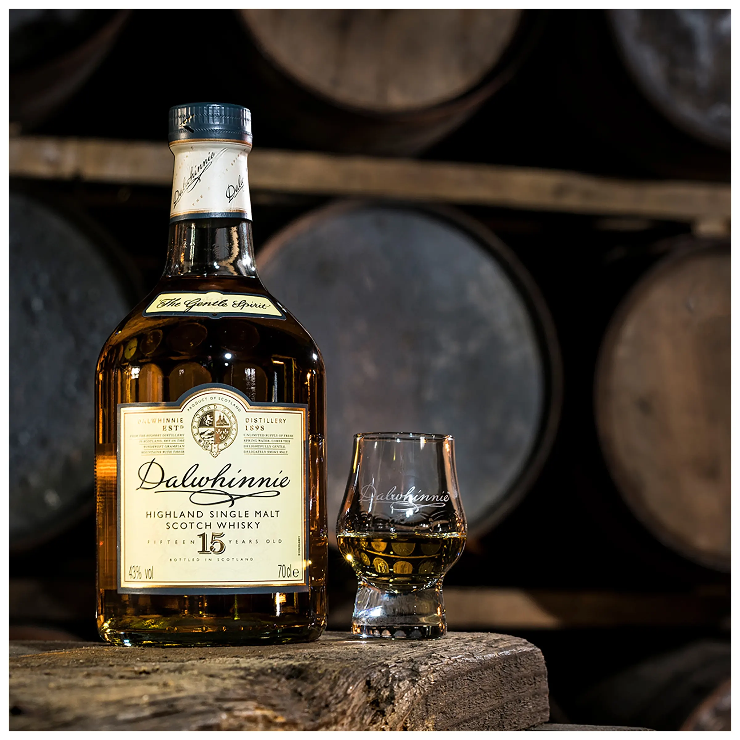 Dalwhinnie 15 años whisky escocés de malta 70cl