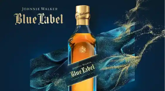 blue label botella