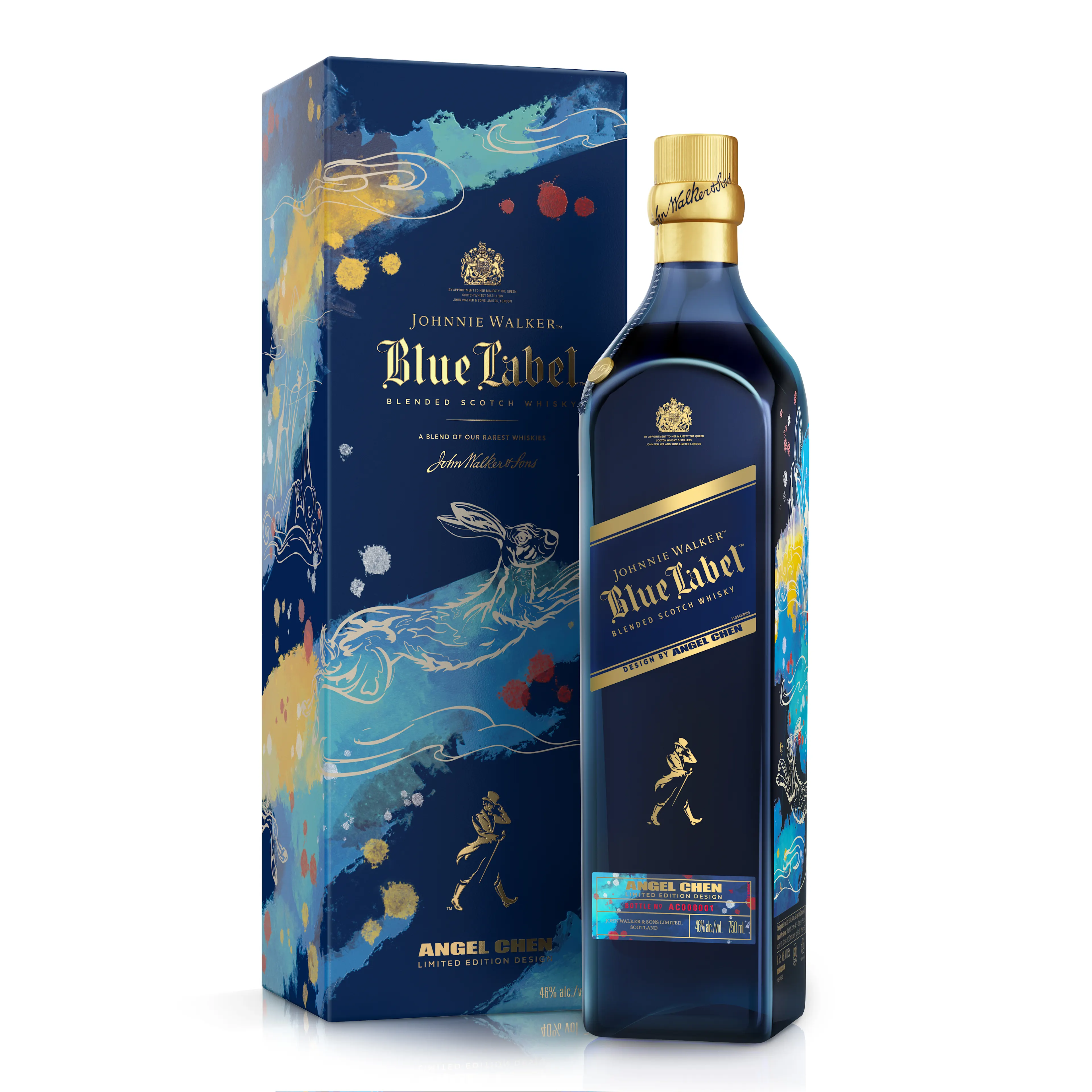 Johnnie Walker Blue Label Año Nuevo Chino Año del Conejo whisky escocés de mezcla 70cl
