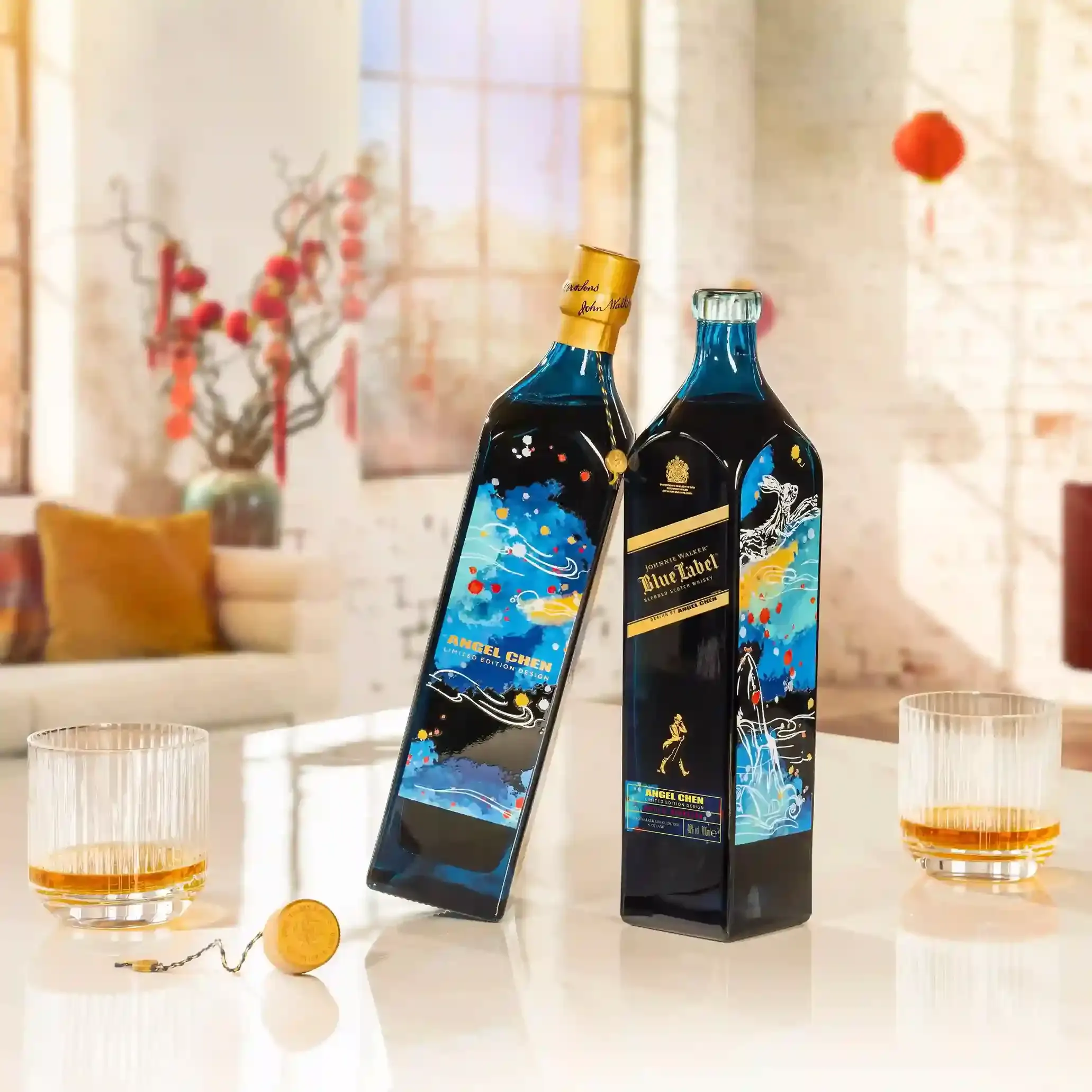 Johnnie Walker Blue Label Año Nuevo Chino Año del Conejo whisky escocés de mezcla 70cl