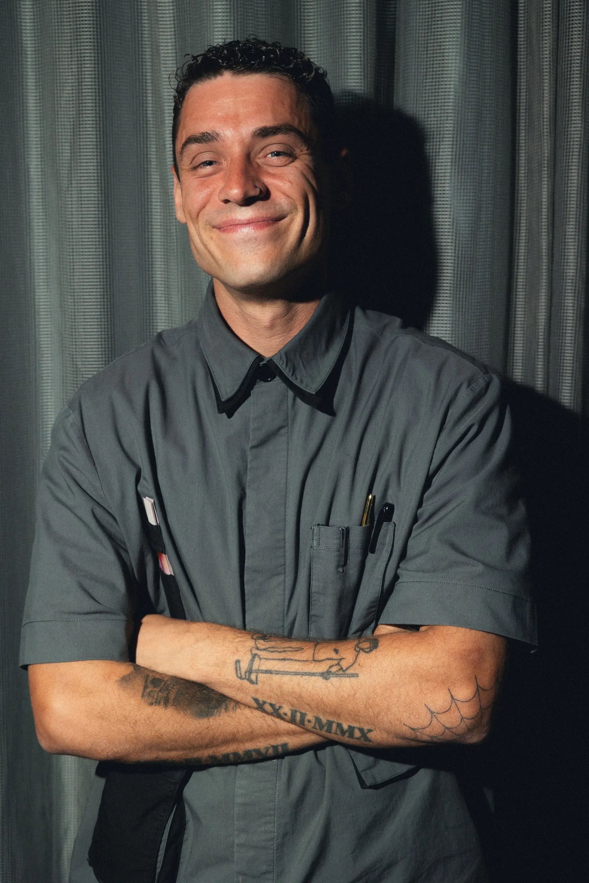Manuel Spolaore smiling at the camera.