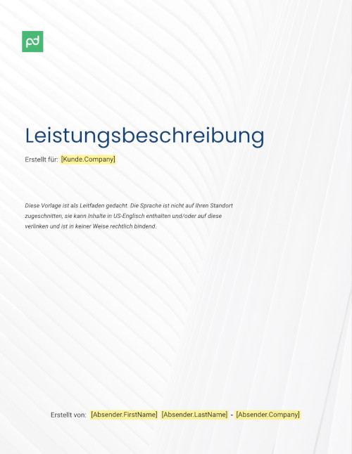 Leistungsbeschreibung