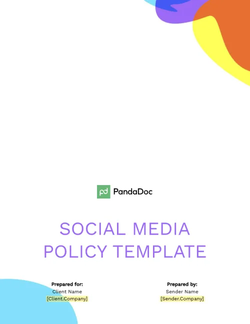 Social Media Policy Template