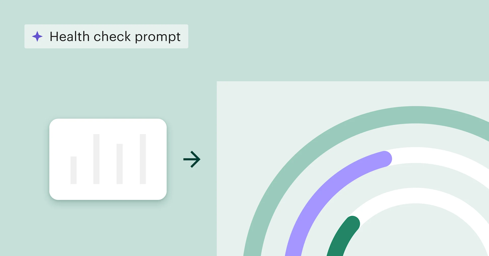 AI prompt generating a customer health check