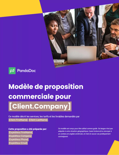 Modèle de proposition d’affaires pour le Royaume-Uni