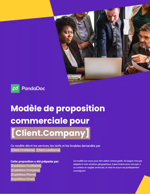 Modèle de proposition d’affaires pour le Royaume-Uni