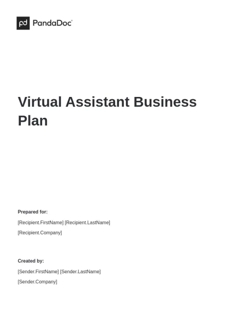 Virtual Assistant Business Plan