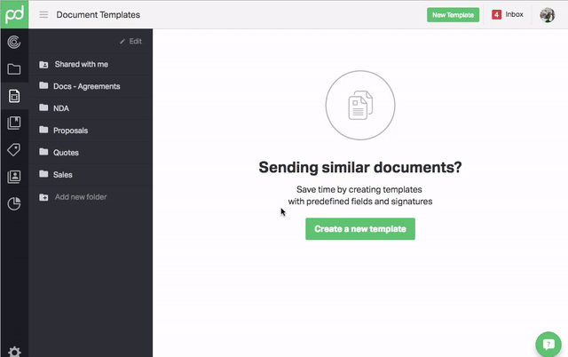 Content Sharing - Preview Shared Templates