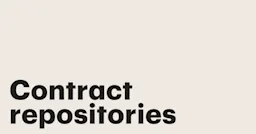 Featured: Contract repositories: Everything you need to know