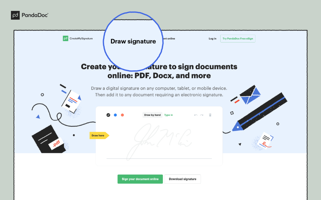 Draw a signature