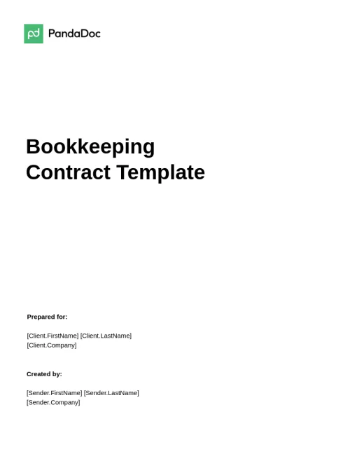 Bookkeeping Contract Template