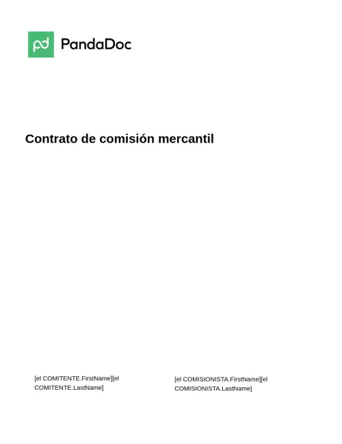Contrato de comisión mercantil