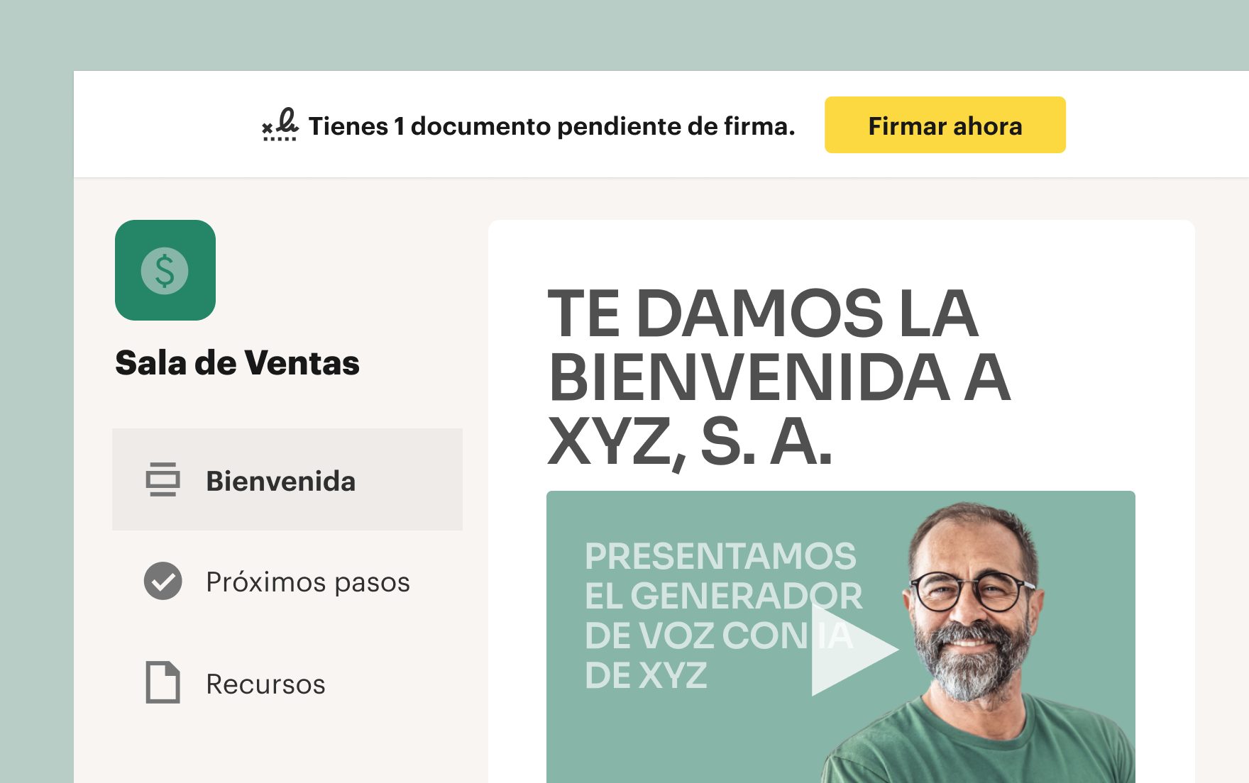 configuración de salas de PandaDoc - 7oKKJTILoSK2Kw4OAl7IFt