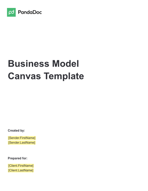Business Model Canvas Template