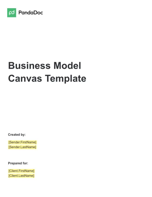 Business Model Canvas Template