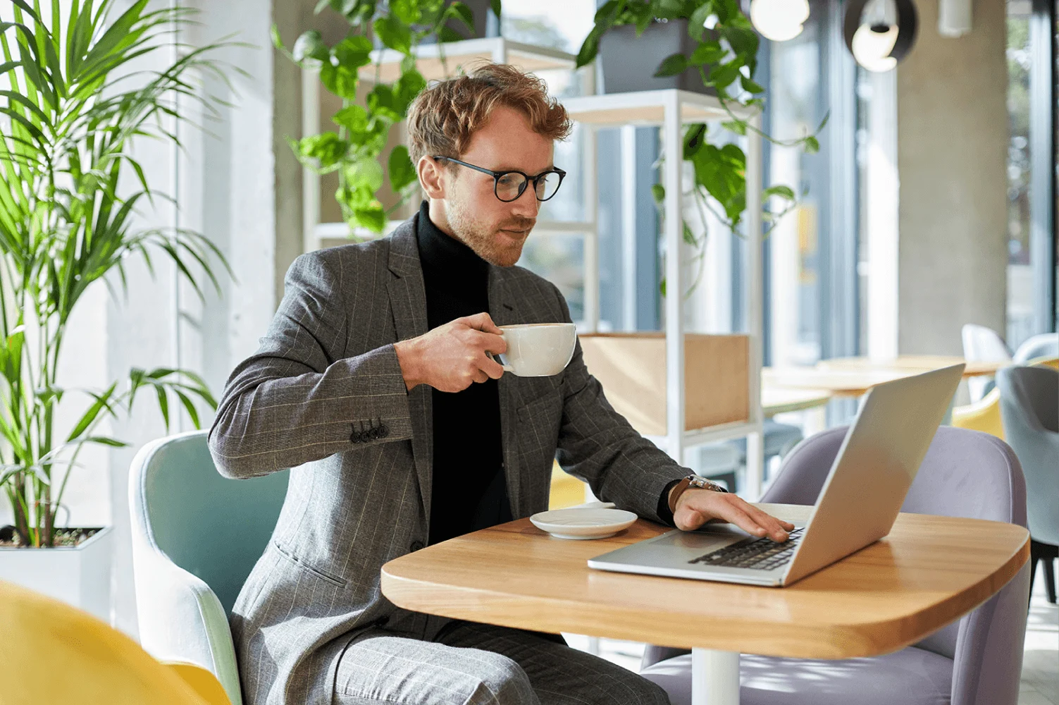 Man at laptop