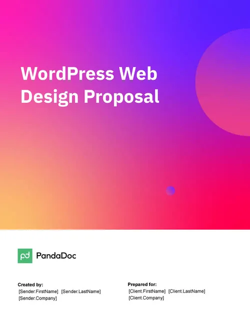 WordPress Web Design Proposal Template
