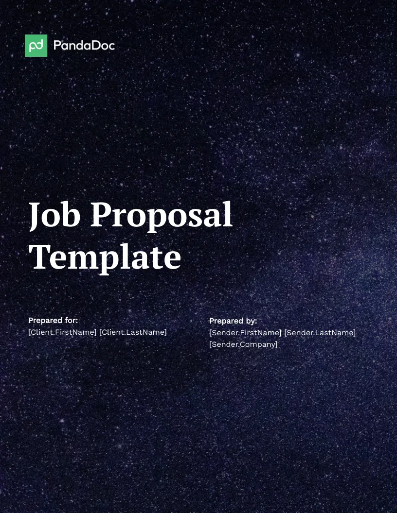 Job Proposal Template