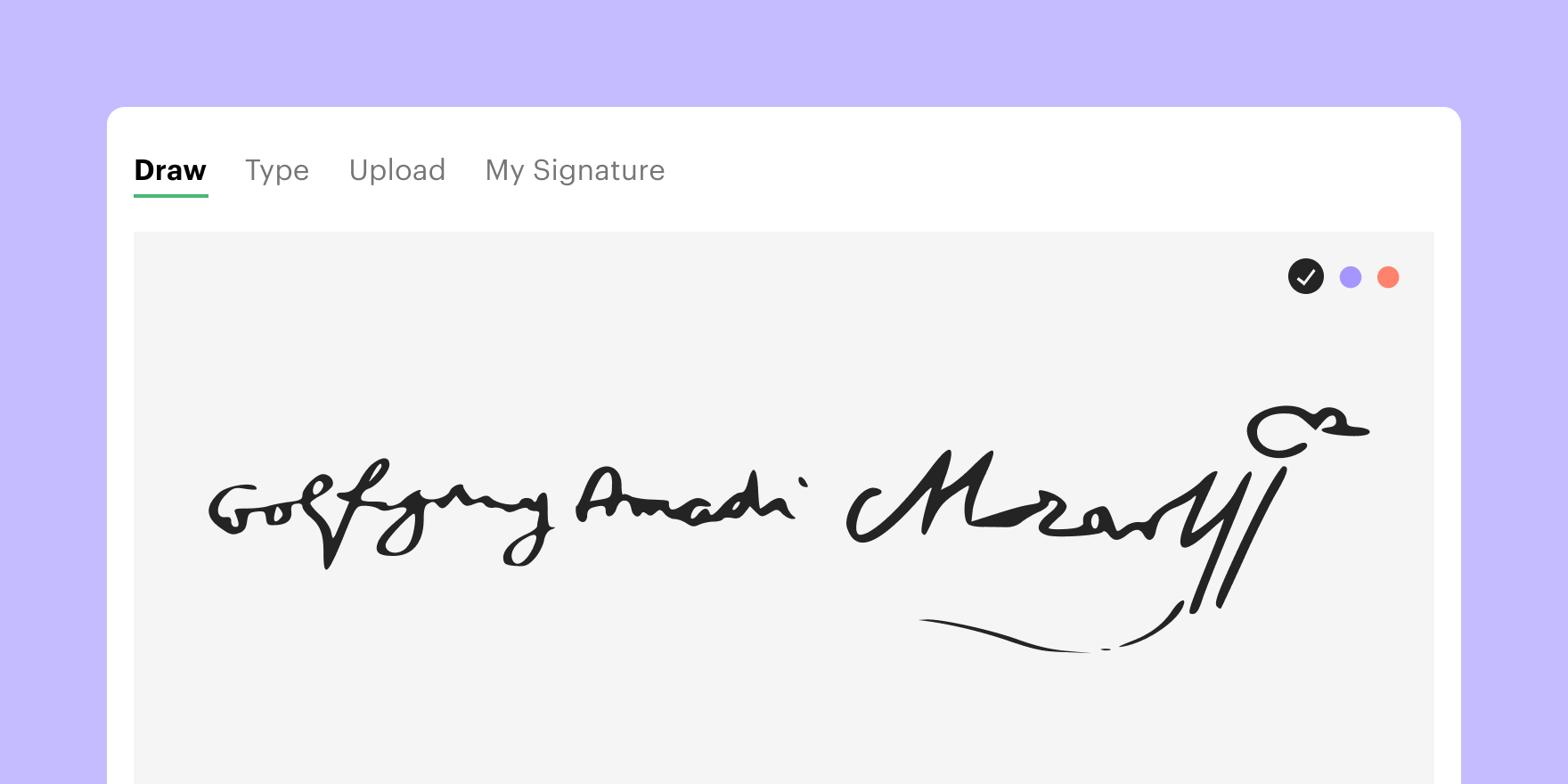 Mozart signature