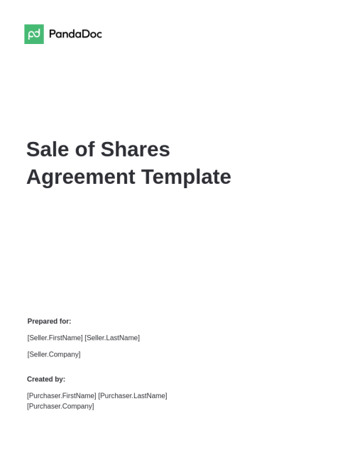 Sale of Shares Agreement Template