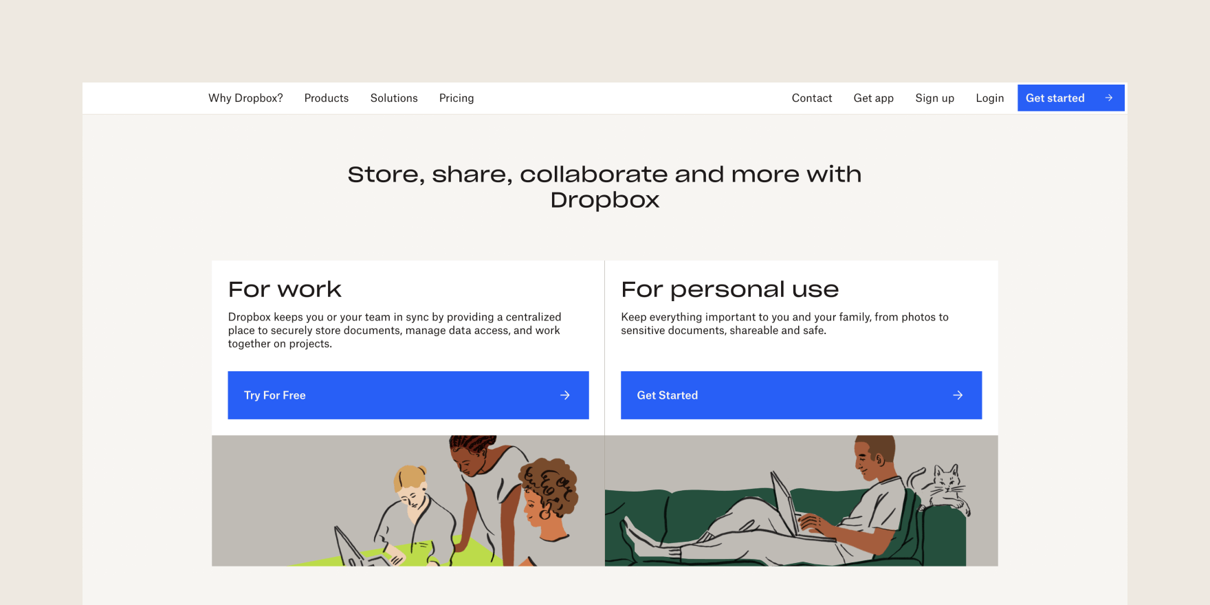 Dropbox; cloud storage for enterprises