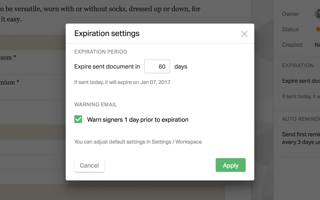 Featured: Document expiration, auto reminders, ability to restore blocks and more!