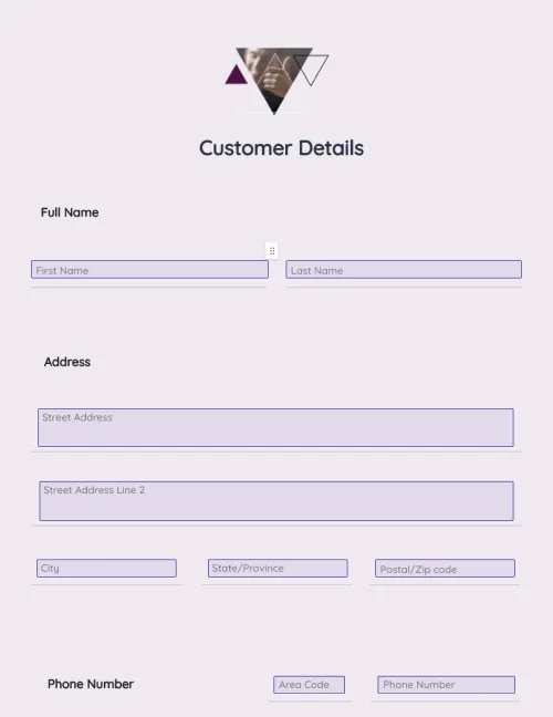 New Customer Registration Form