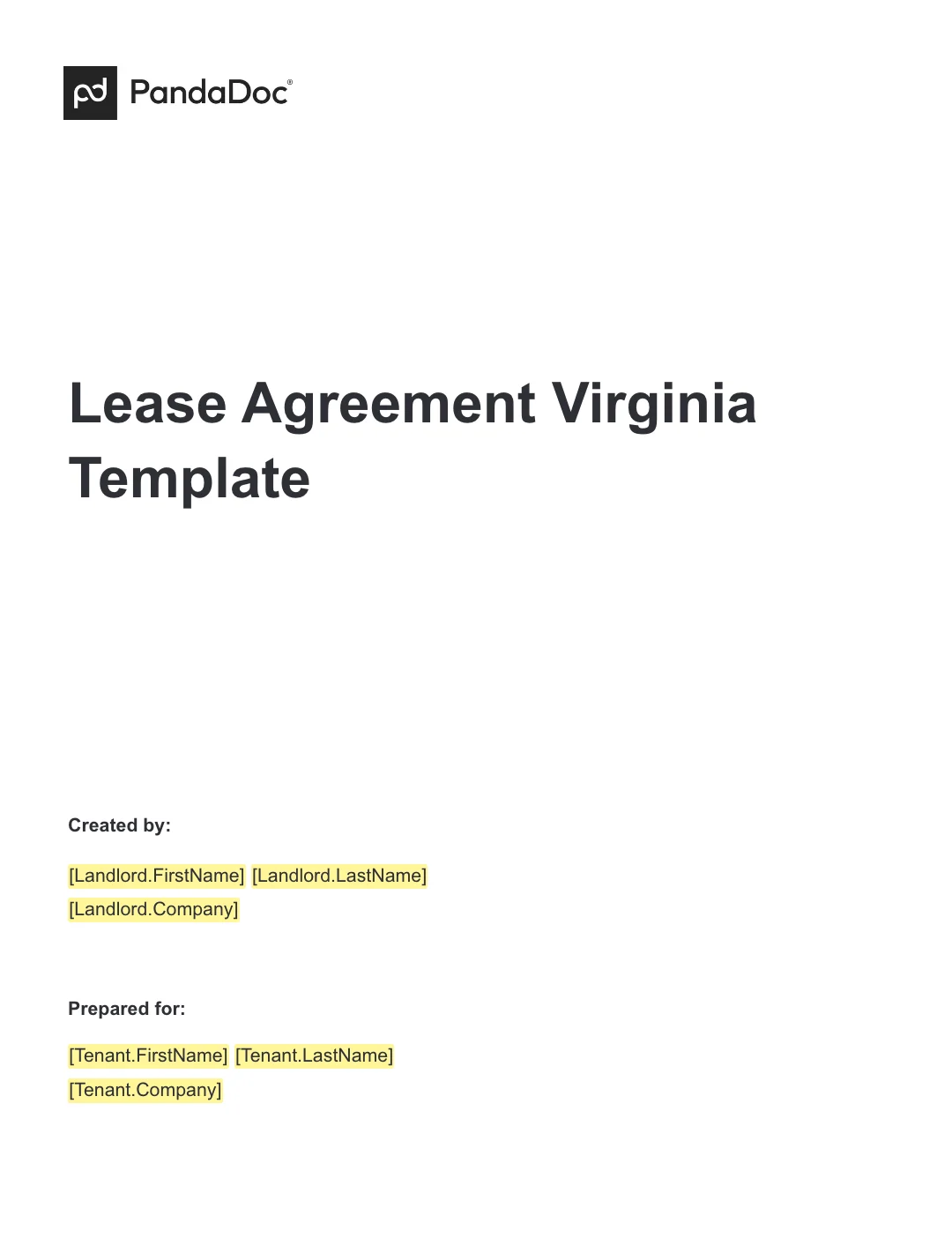 Virginia Residential Lease Agreement