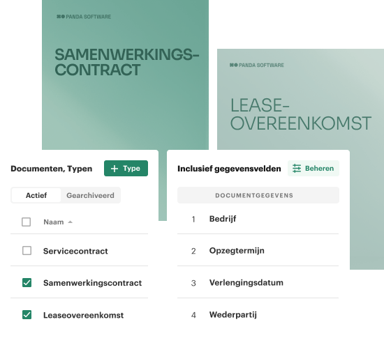 Krijg volledige controle over alle overeenkomsten