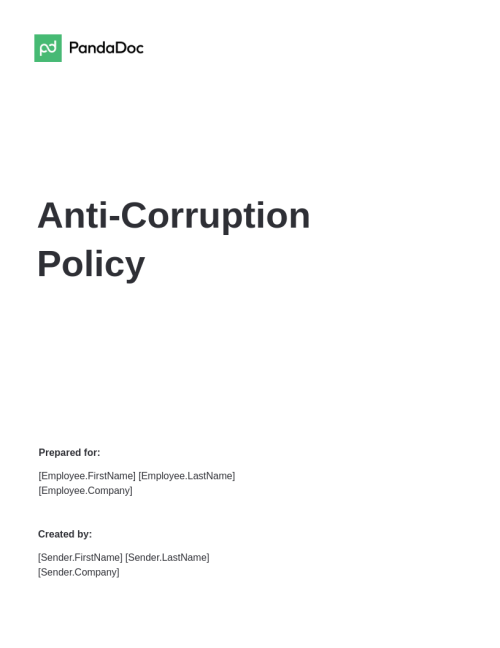 Anti Corruption Policy
