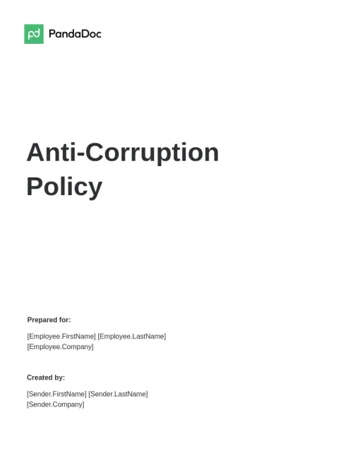 Anti Corruption Policy