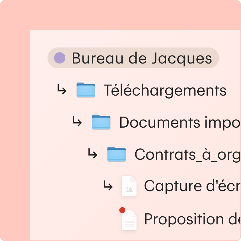 Scattered folders