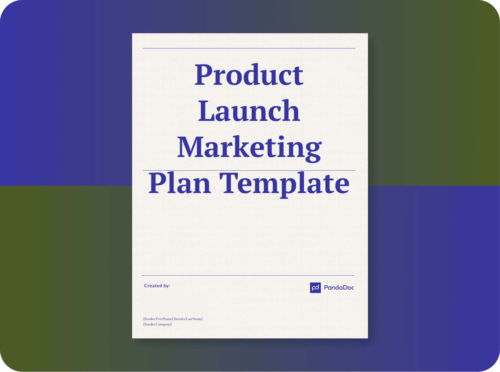 Product Launch Marketing Plan Template PandaDoc