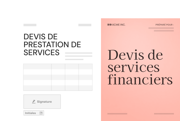 FR: Document Finance Quote