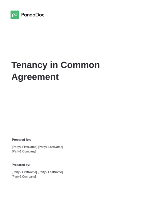 Tenancy in Common Agreement