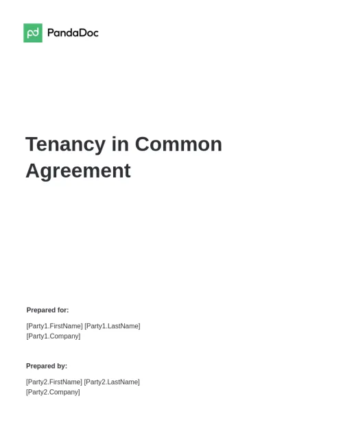 Tenancy in Common Agreement