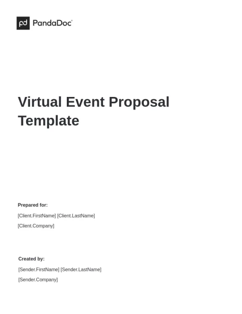 Virtual Event Proposal Template