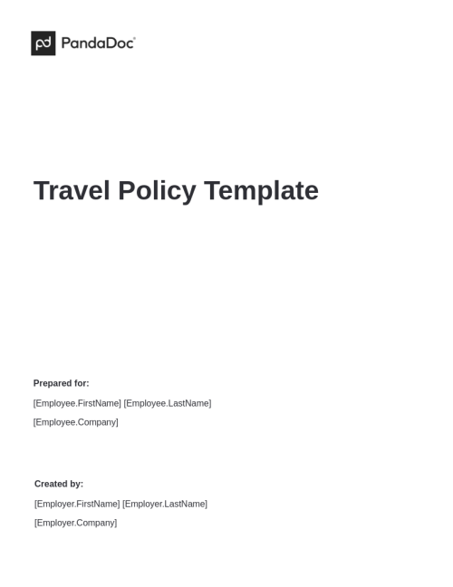Travel Policy Template
