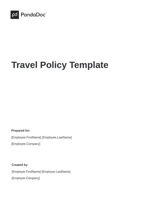 Travel Policy Template
