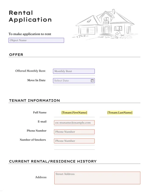 Rental Application Form