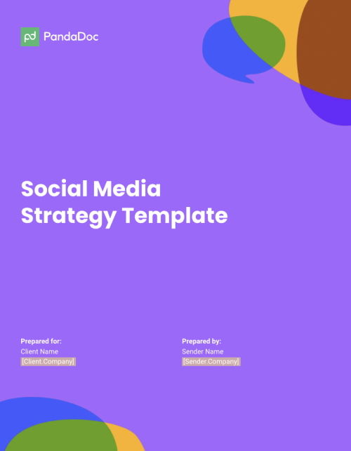 social media strategy template