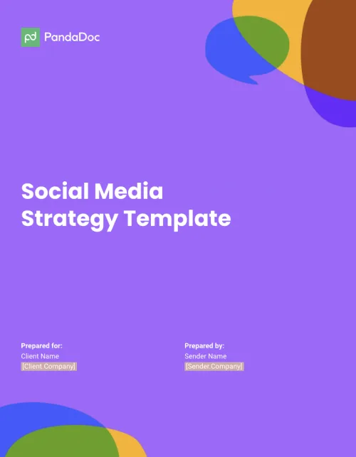 social media strategy template