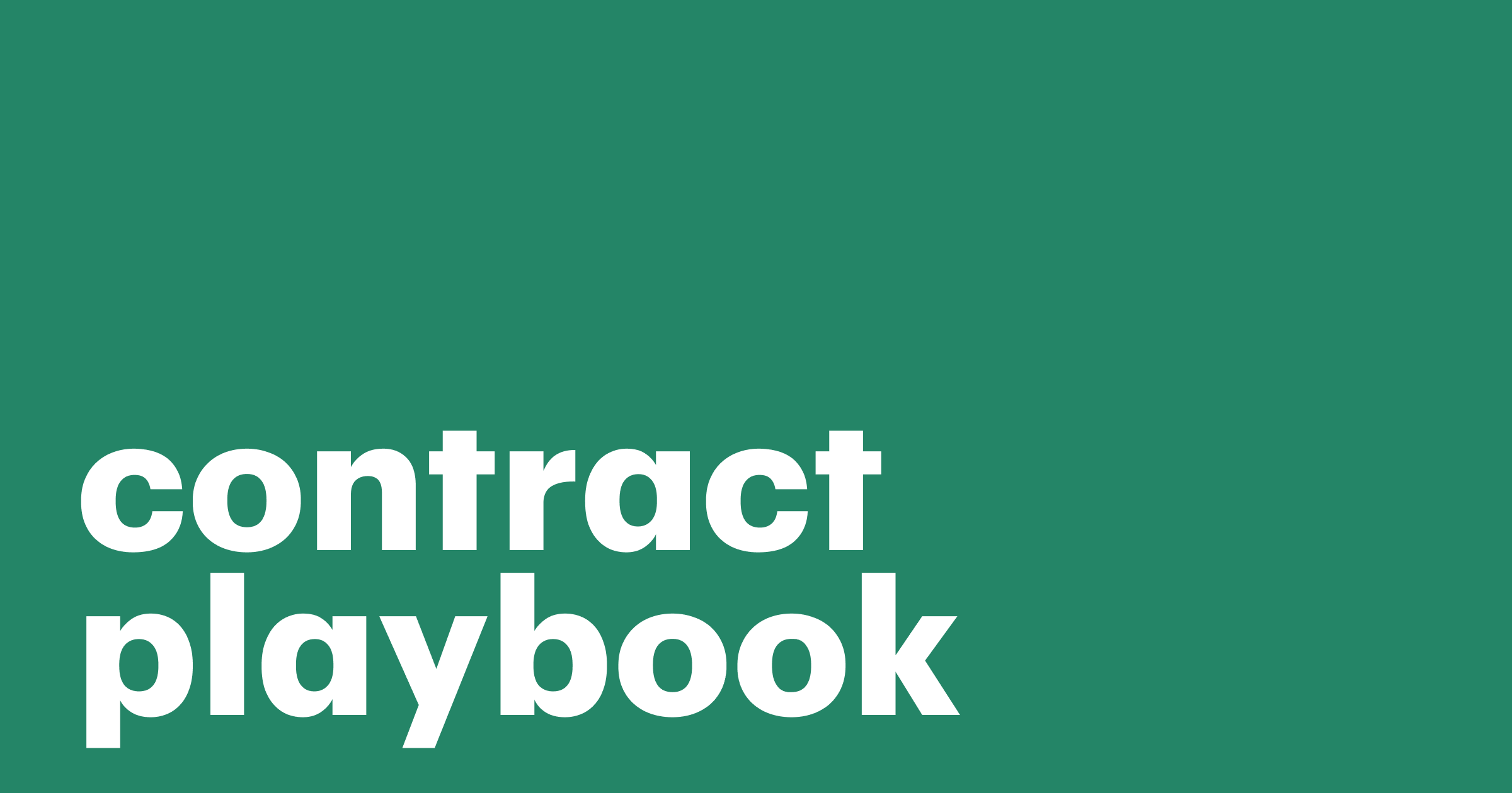 Featured: The ultimate guide to contract playbooks