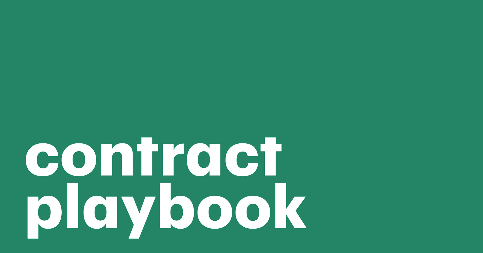Featured: The ultimate guide to contract playbooks